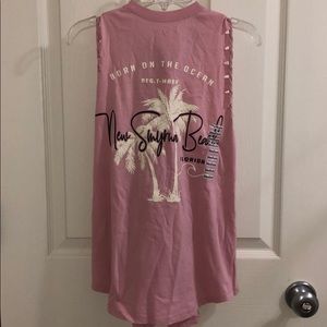 New Smyrna Beach Pink Tank